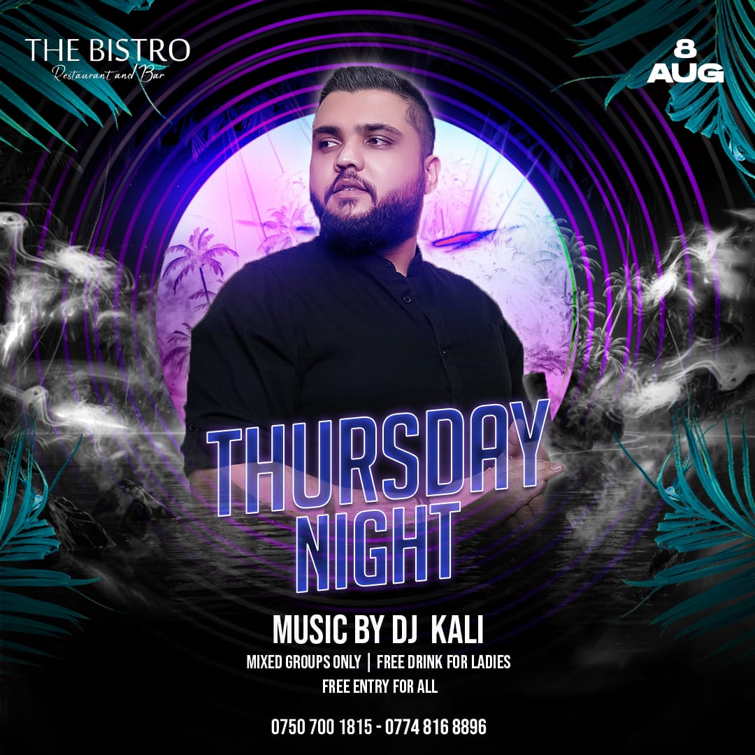 Dj Night With Kali tonight at Bistro Bar